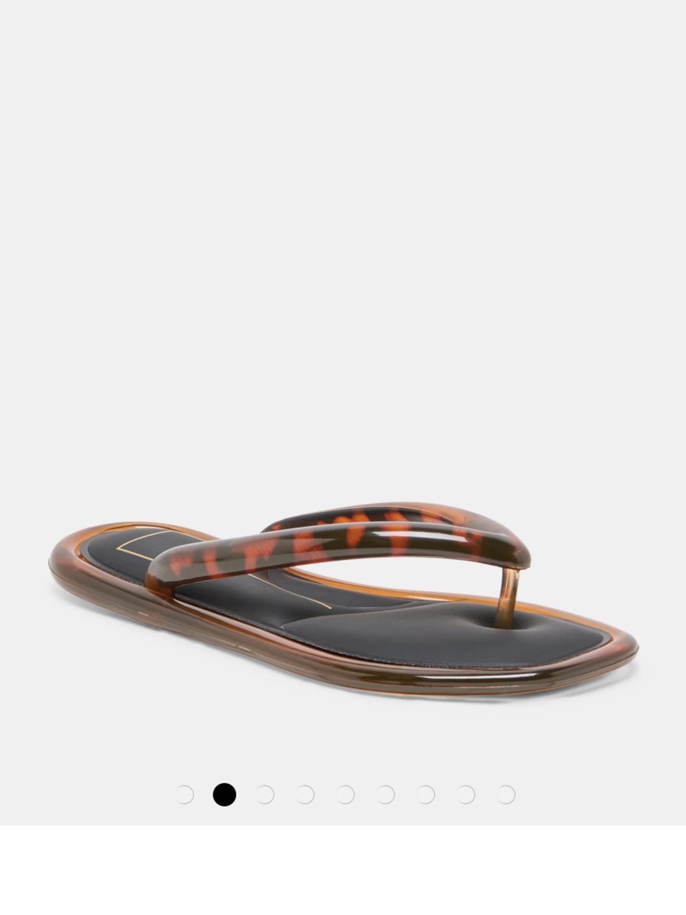 Dolce Vita Tortoiseshell Brown Jelly Flip Flop Sandals